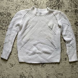Guilty White Cable Knit Sweater